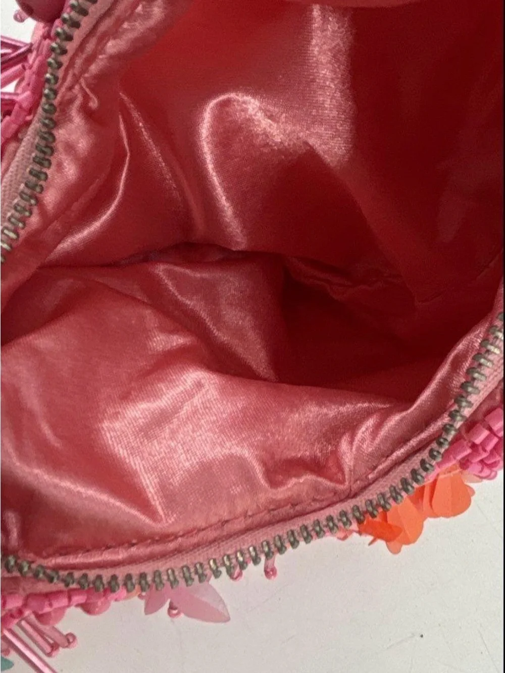 Handcrafted beaded shoulder moon bag made in India